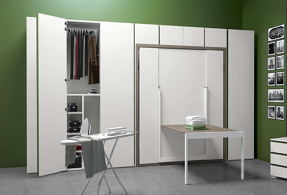 Soggiorno con letto a scomparsa Ima - CLEVER.IT Soggiorno con letto a scomparsa Ima - CLEVER.IT