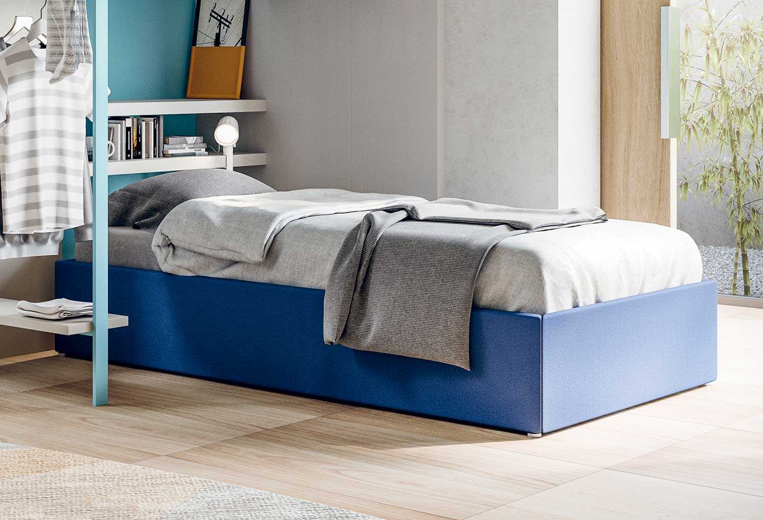 Letto sommier contenitore singolo Smart | CLEVER