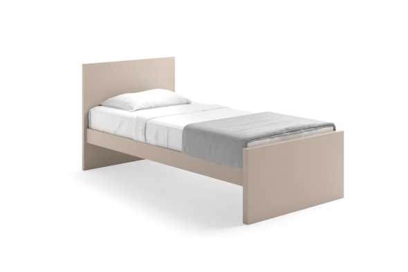 Letto laccato con testiera imbottita o liscia Base