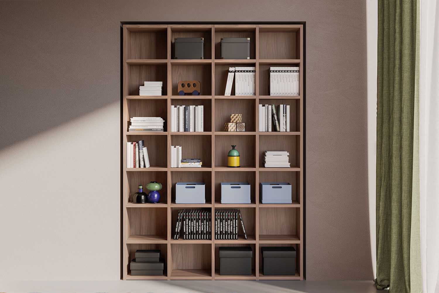 Start modular wall bookcase