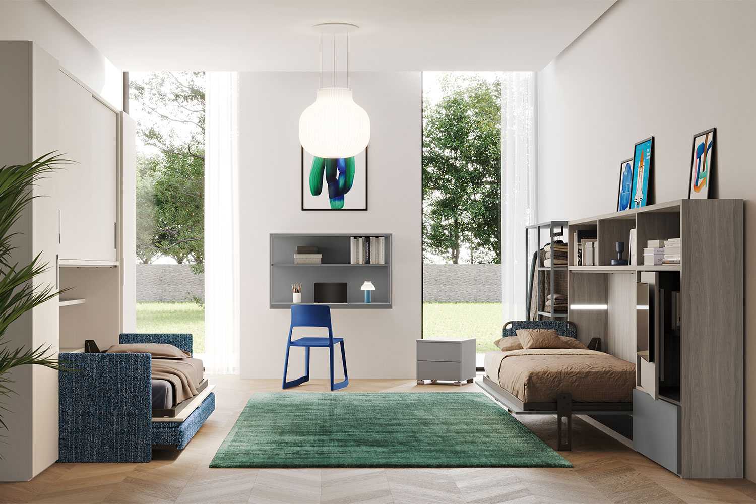 Kids’ bedroom convertible furniture solution IM22_09