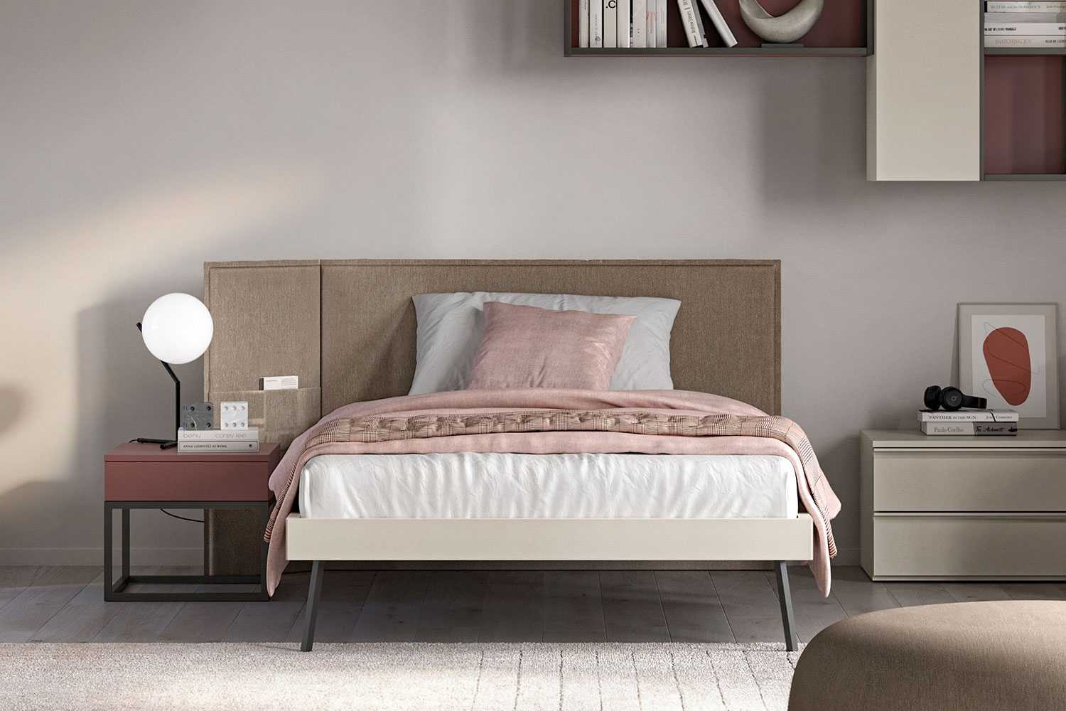 Letto singolo colorato per la cameretta di un bambino