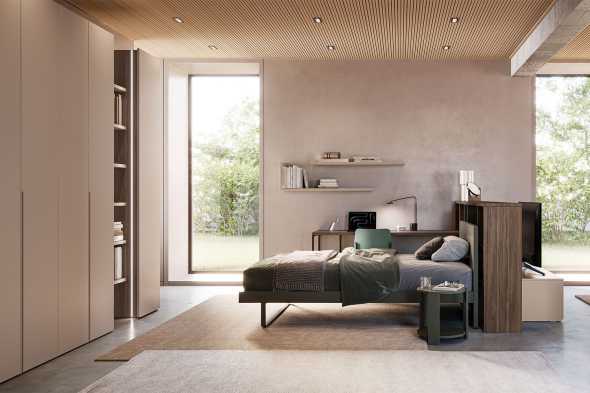 Camera con letto al centro Start S12
