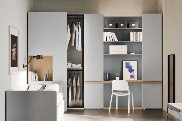 Double depth sliding wardrobe Gulliver