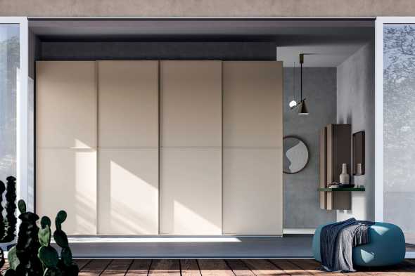 Entryway wardrobe with sliding doors W23_04