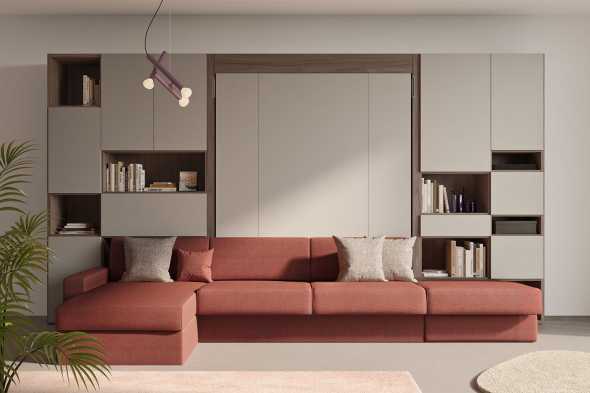 Space saver outlet sofa