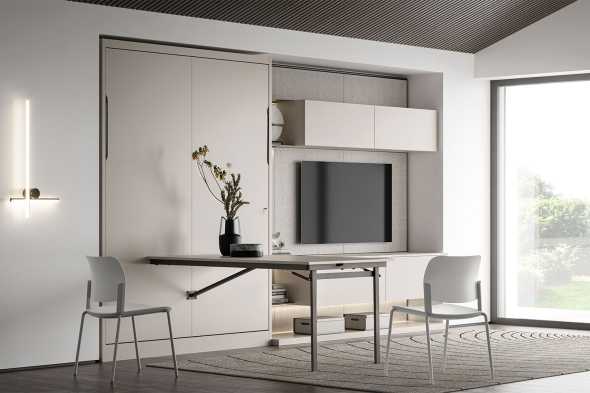 Letto a scomparsa verticale con letto reclinabile
