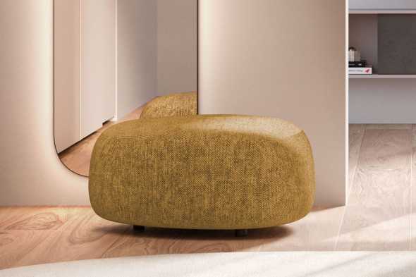 Pouf per camera da letto moderno Sasso