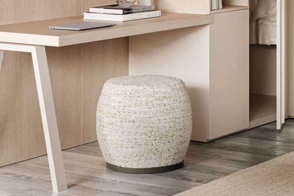 Pouf in tessuto per la scrivania​ Rubrick 