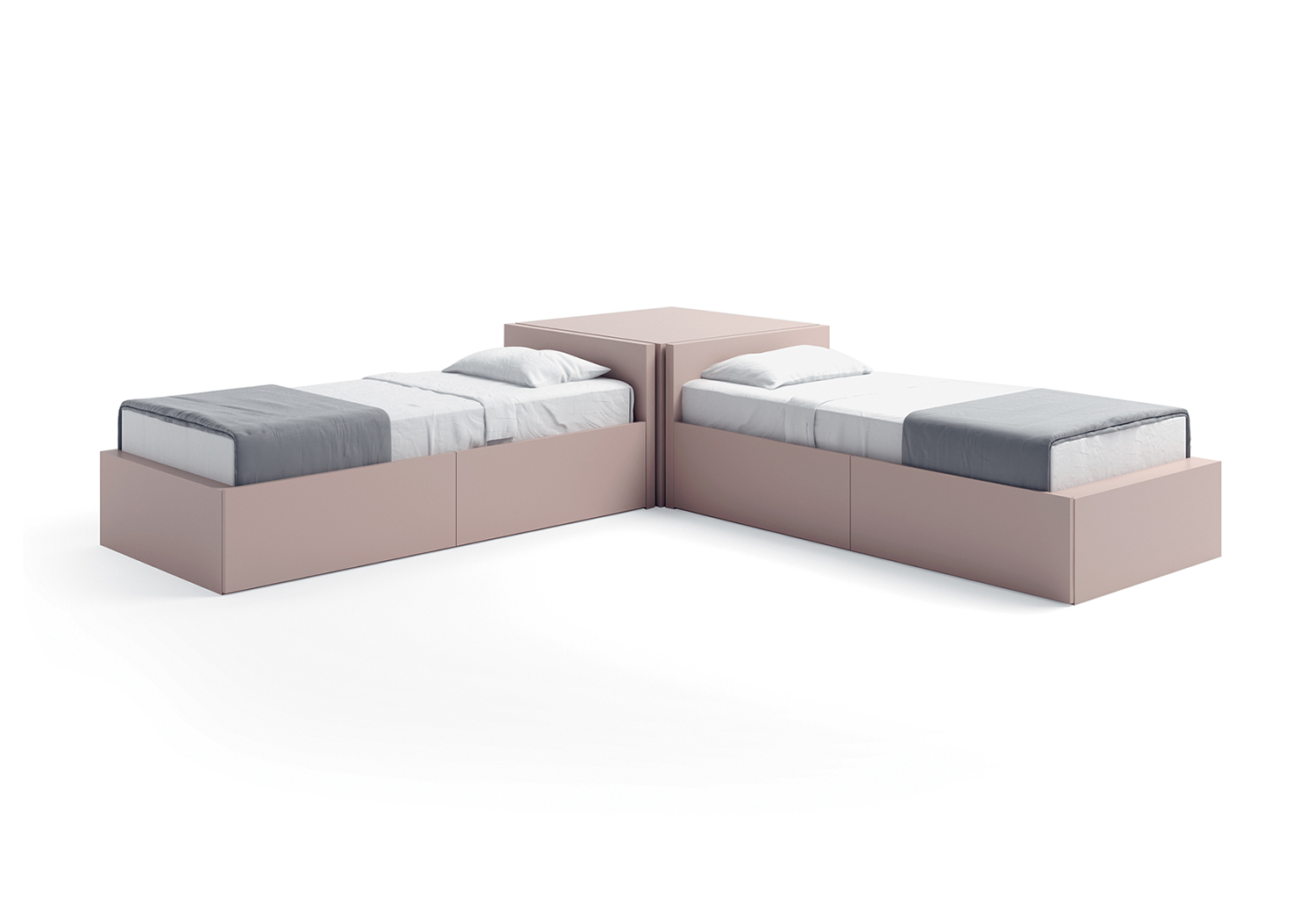 Letto singolo con cassetti XL - CLEVER.IT Letto singolo con cassetti XL - CLEVER.IT