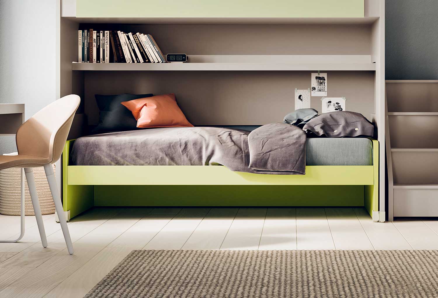 Letto singolo estraibile Lobby Estraibile - CLEVER.IT