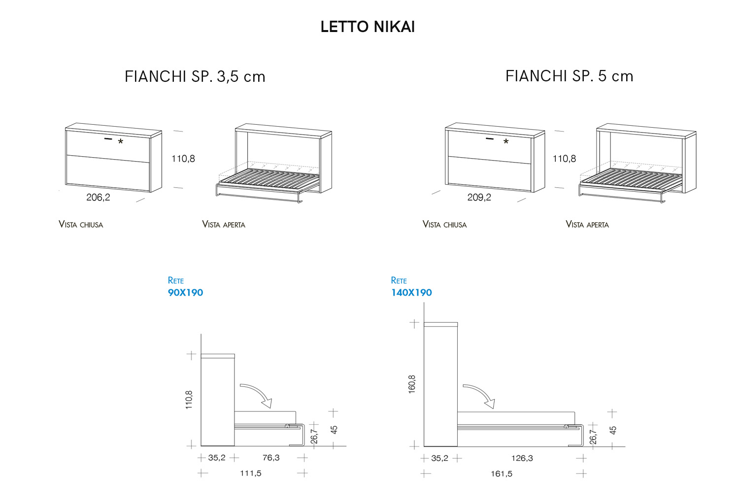 Armadio a ponte con letto abbattibile Dynamic Up #12 - CLEVER.IT Armadio a ponte con letto abbattibile Dynamic Up #12 - CLEVER.IT