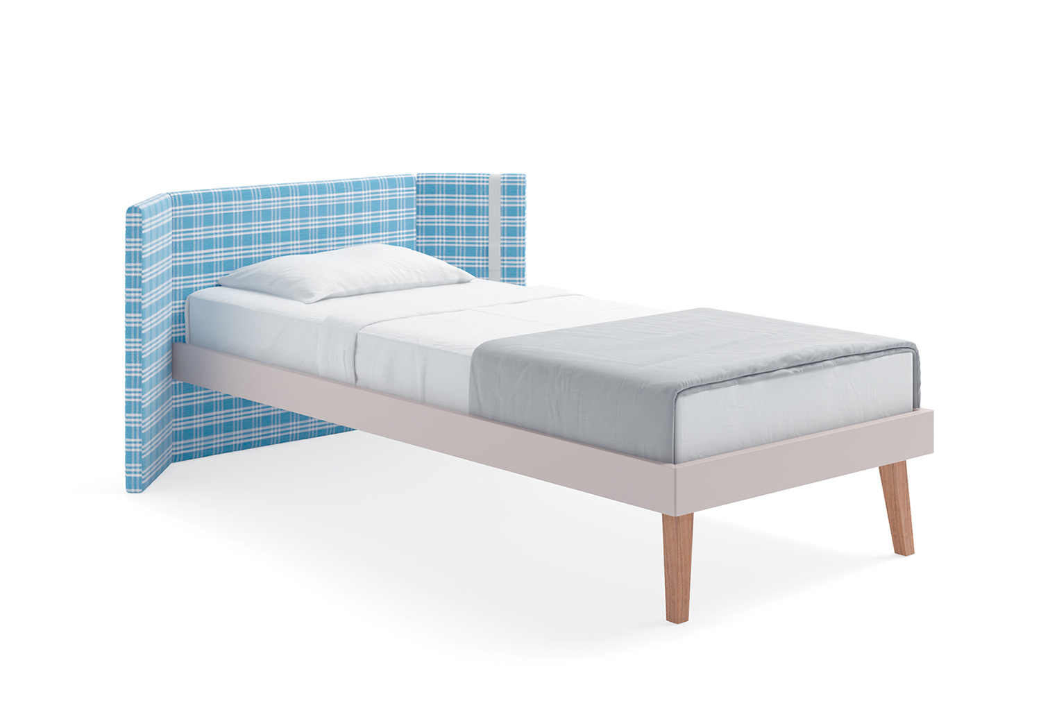 Letto singolo colorato Sipario - CLEVER.IT