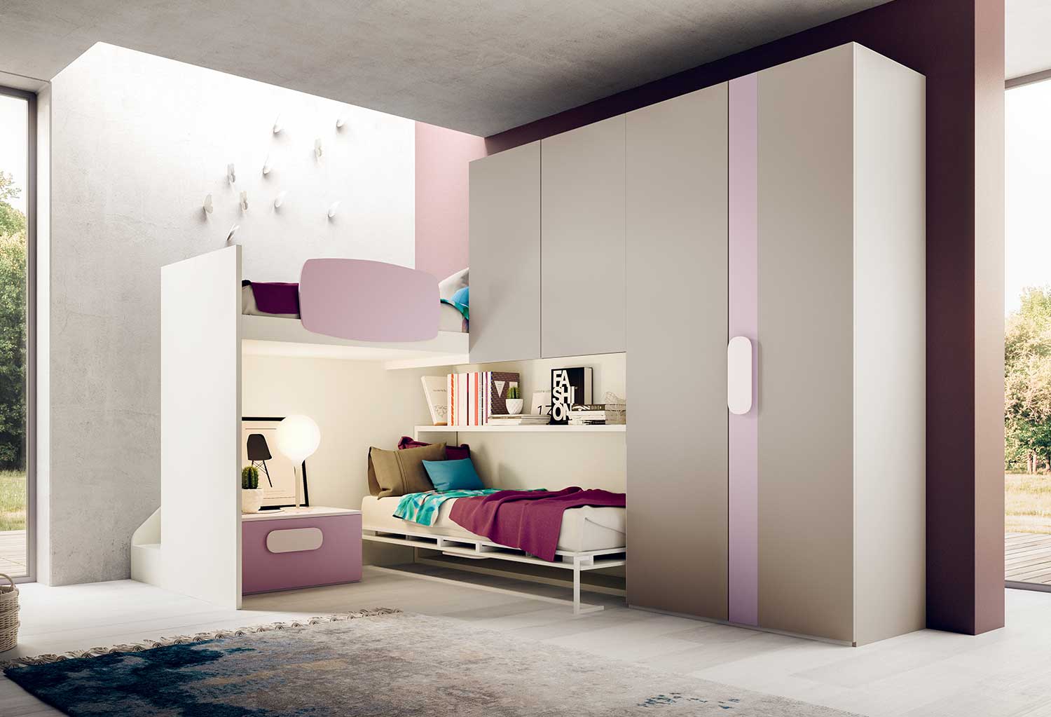 Castelponte kids loft bed - CLEVER.IT Castelponte kids loft bed - CLEVER.IT