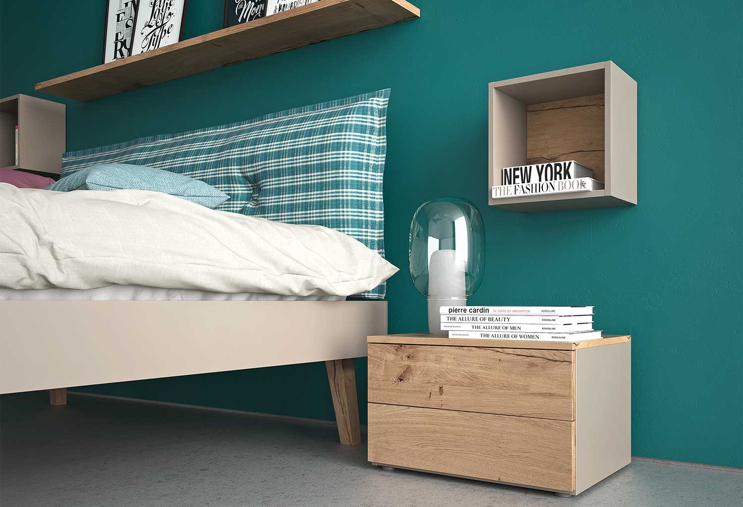 Letto In Legno Una Piazza E Mezza