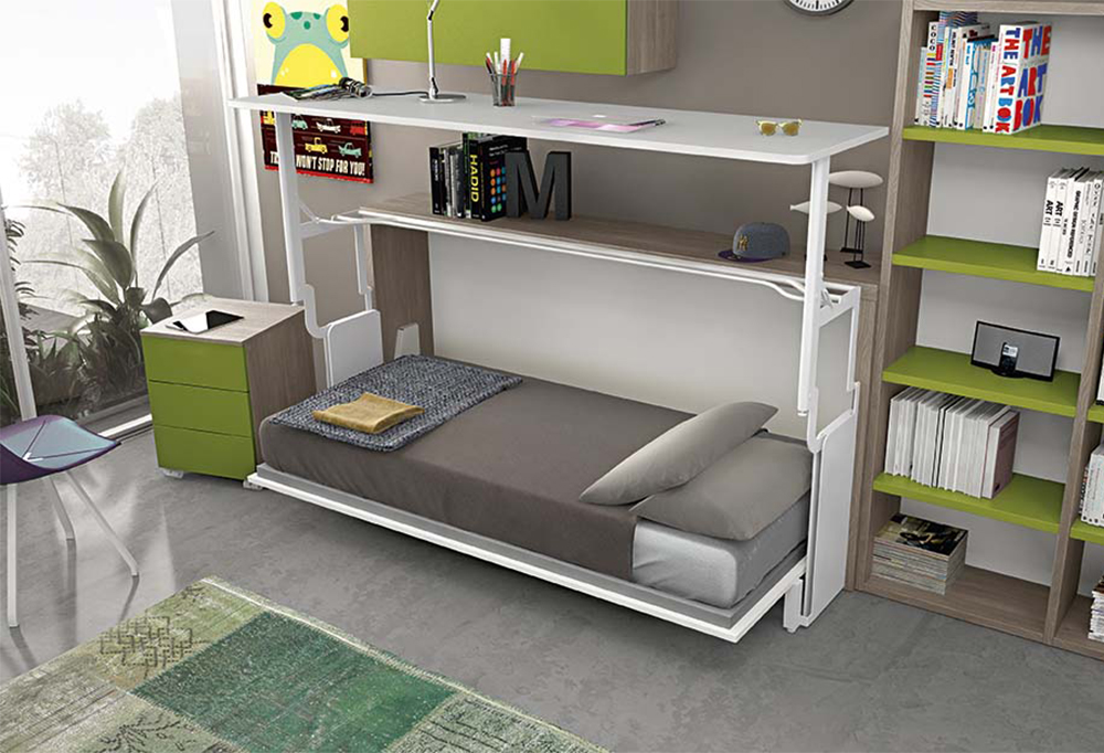 Letto e scrivania a scomparsa miu clever.it Letto scrivania a scomparsa