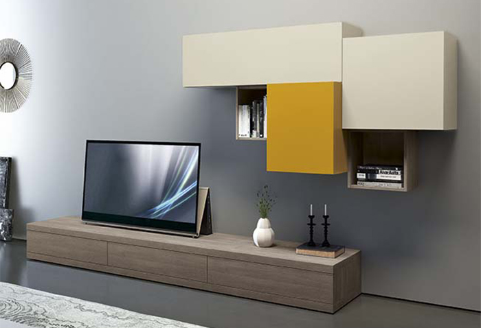 Soggiorno con parete attrezzata Day Box #2.1 - CLEVER.IT Soggiorno con parete attrezzata Day Box #2.1 - CLEVER.IT