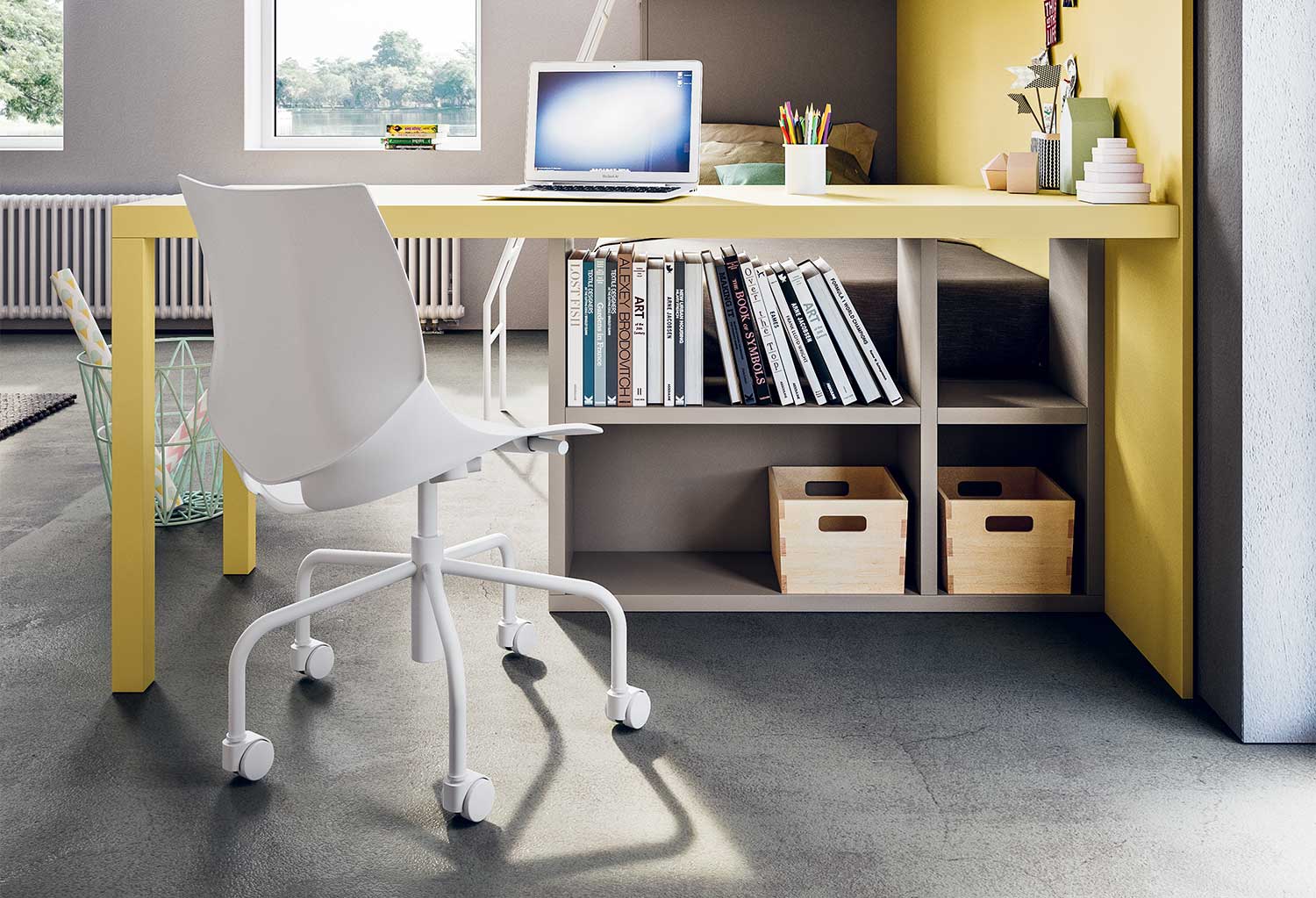 Quadro computer new arrivals desk with drawer