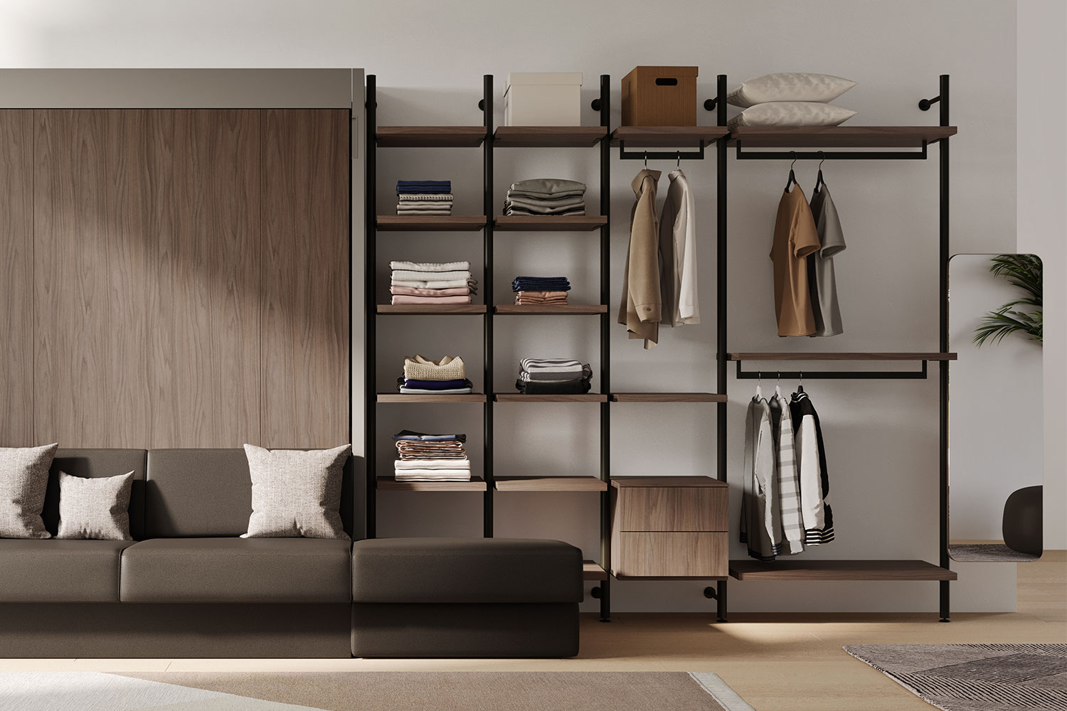 Walk-in wardrobes and modular closets