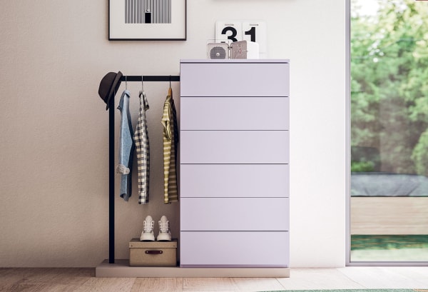 tall chest of drawers with clothes rail Ambrogio