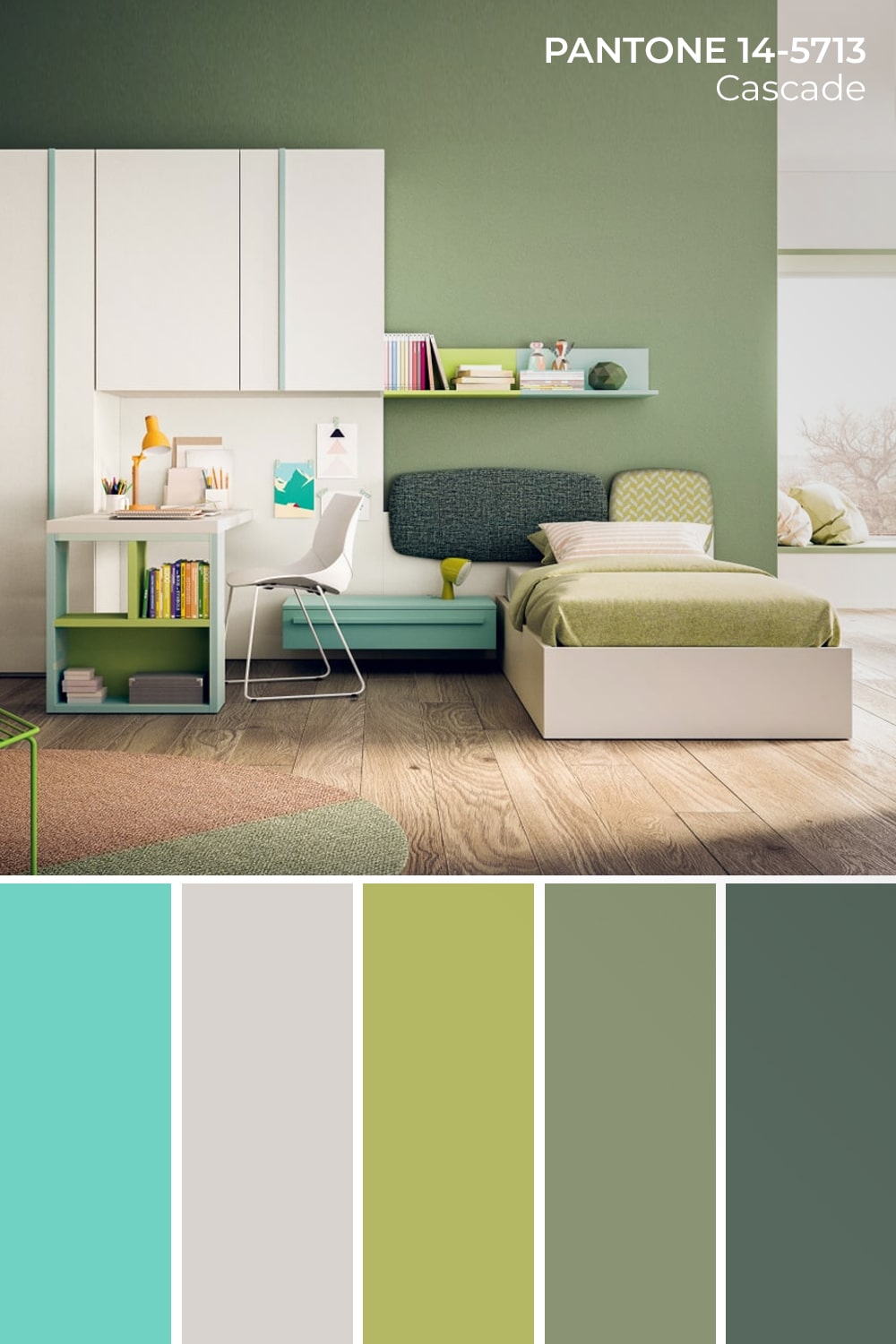 Palette cromatica con Pantone Cascade