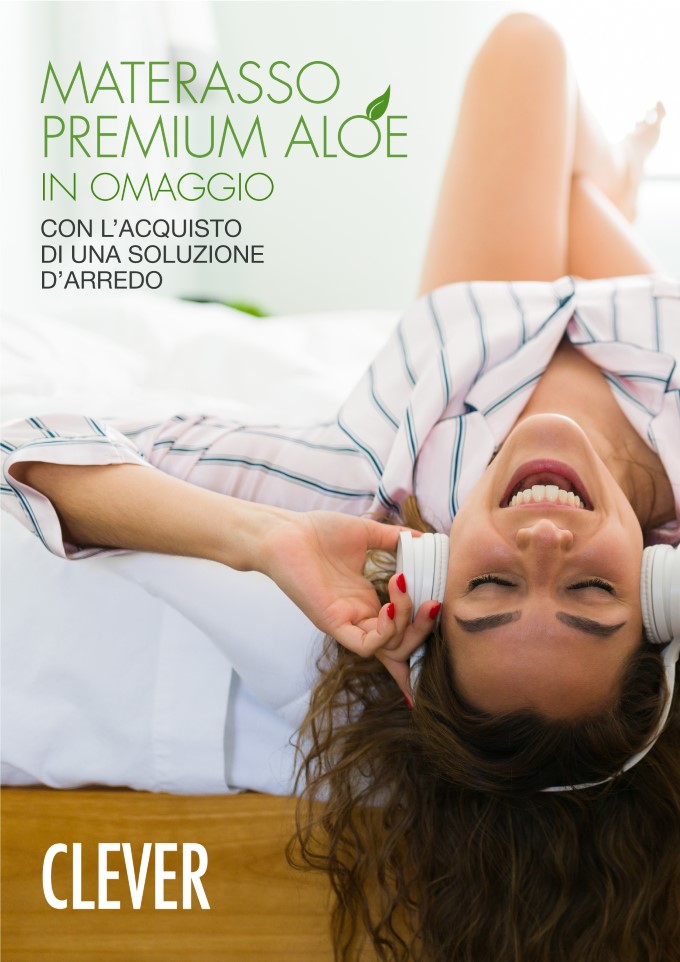 Locandina con la promozione Clever Materasso Premium Aloe