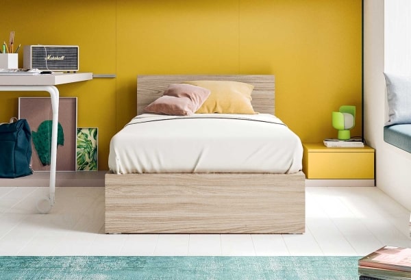 Letto per Adolescenti a Forma di Casetta con Barriere e Materasso a Schiuma  Fredda 120x200 cm Letto a 1 Piazza e Mezza per Cameretta - Bianco :  : Casa e cucina