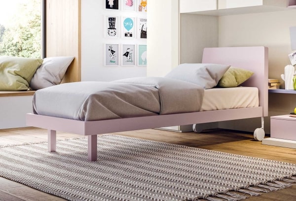 Letto singolo con ruote Arché