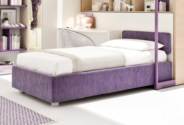 Letto singolo sommier per cameretta Less