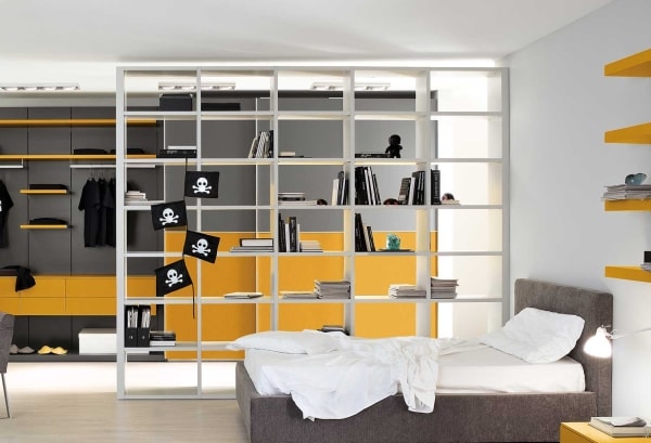 Room divider bookcase for kids room Start