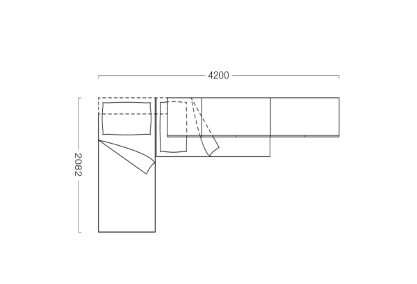 Plan of a 9 square meter bedroom set for 2 girls