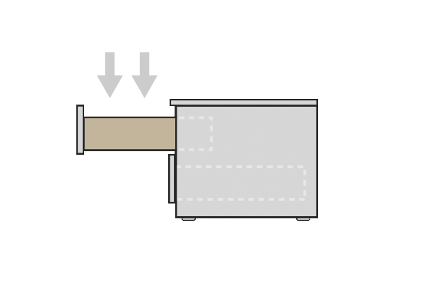 Partial extraction drawers