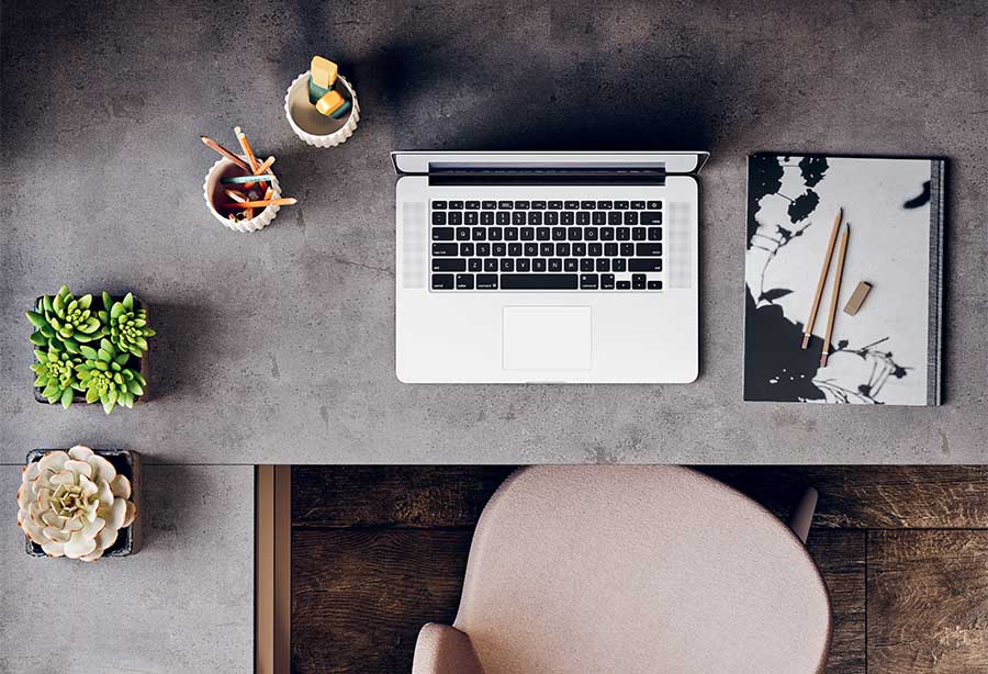 Scrivania della collezione Clever