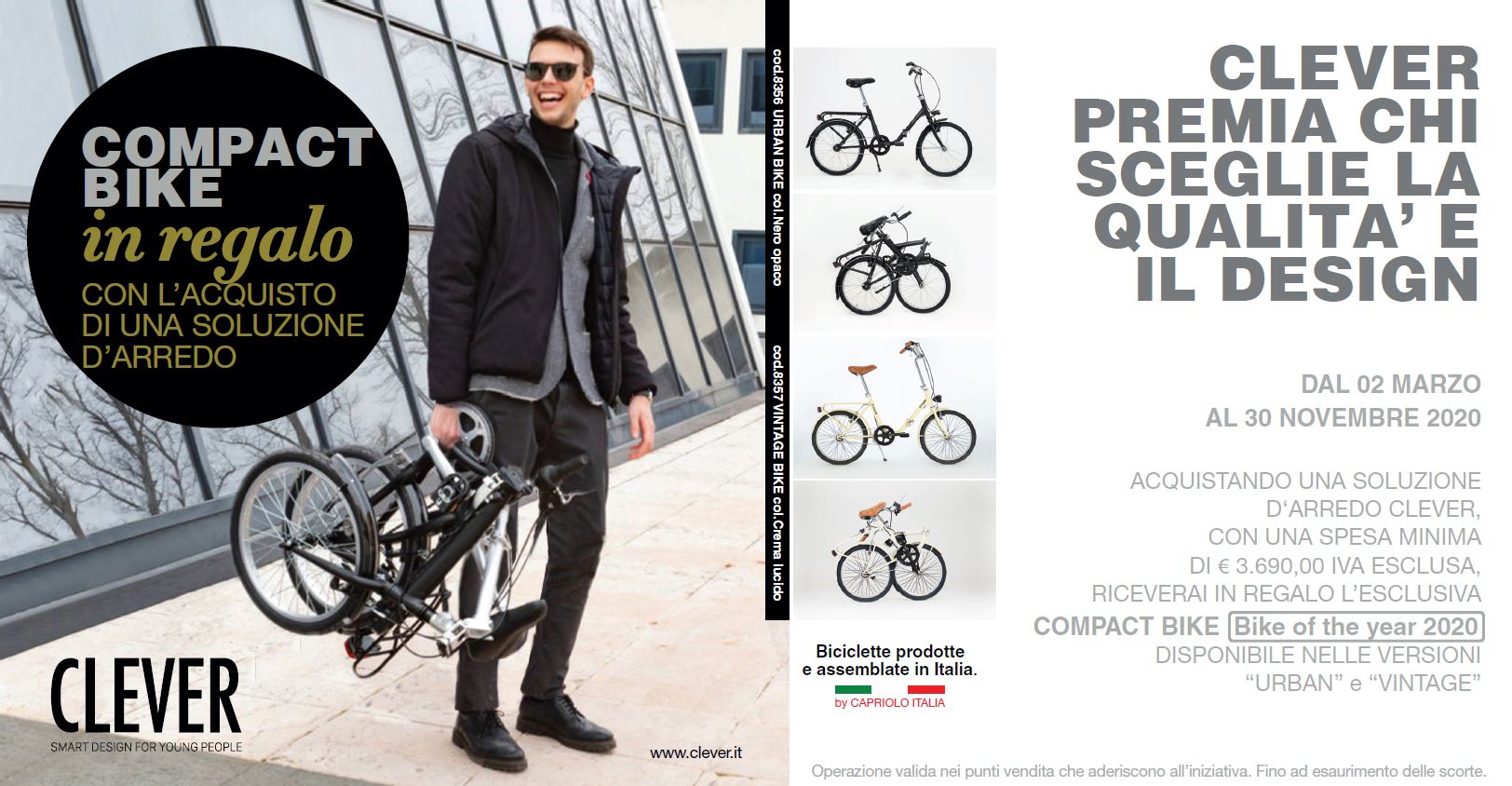 Banner della Promo Compact Bike di Clever